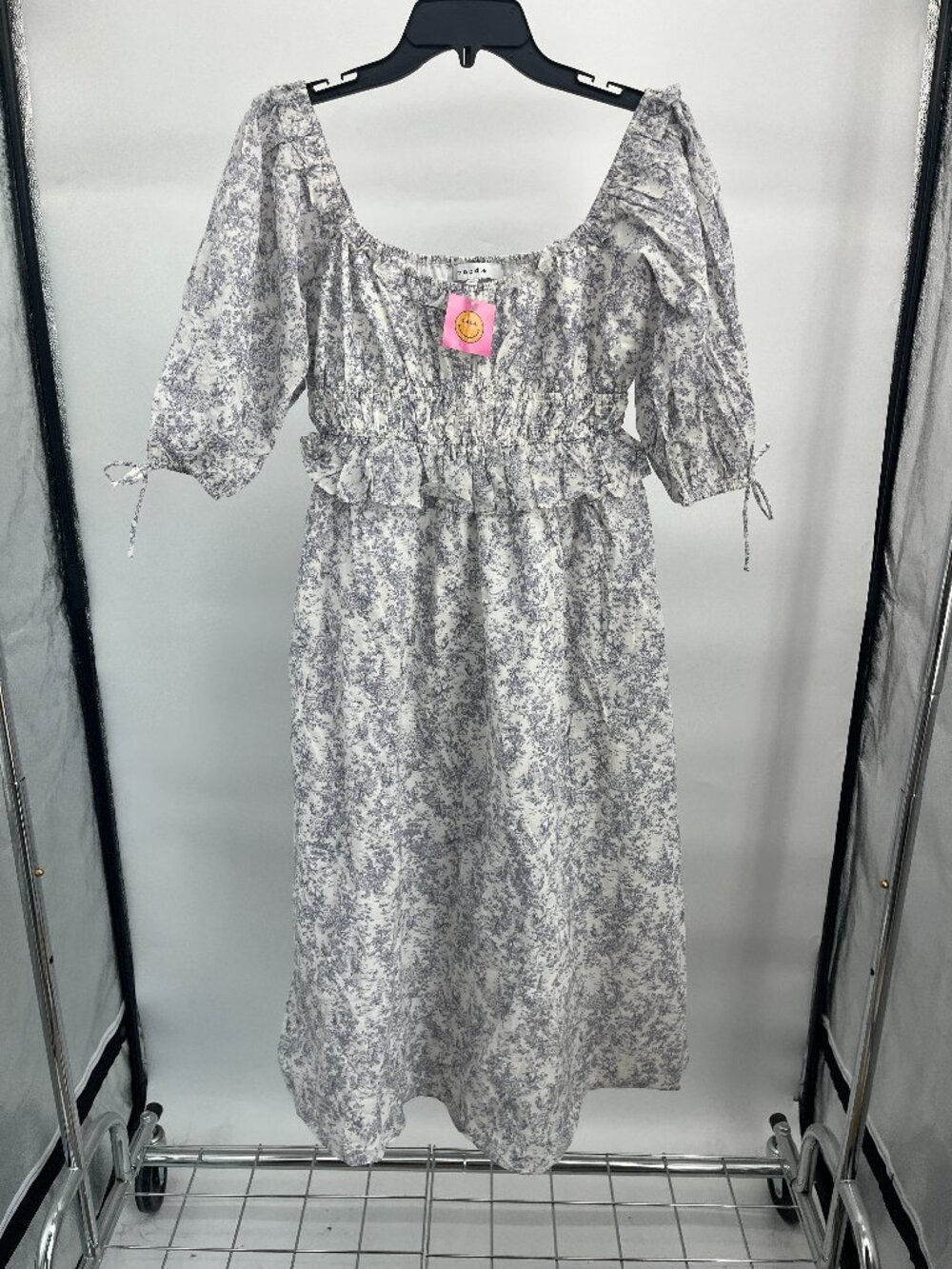 Women’s Dress - Moodie by Dressed in LALA Blue Floral Vintage Style